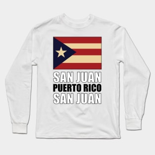 Flag of Puerto Rico Long Sleeve T-Shirt